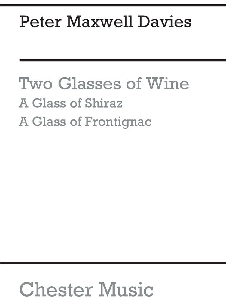 Two Glasses Of Wine (Miniature Score)